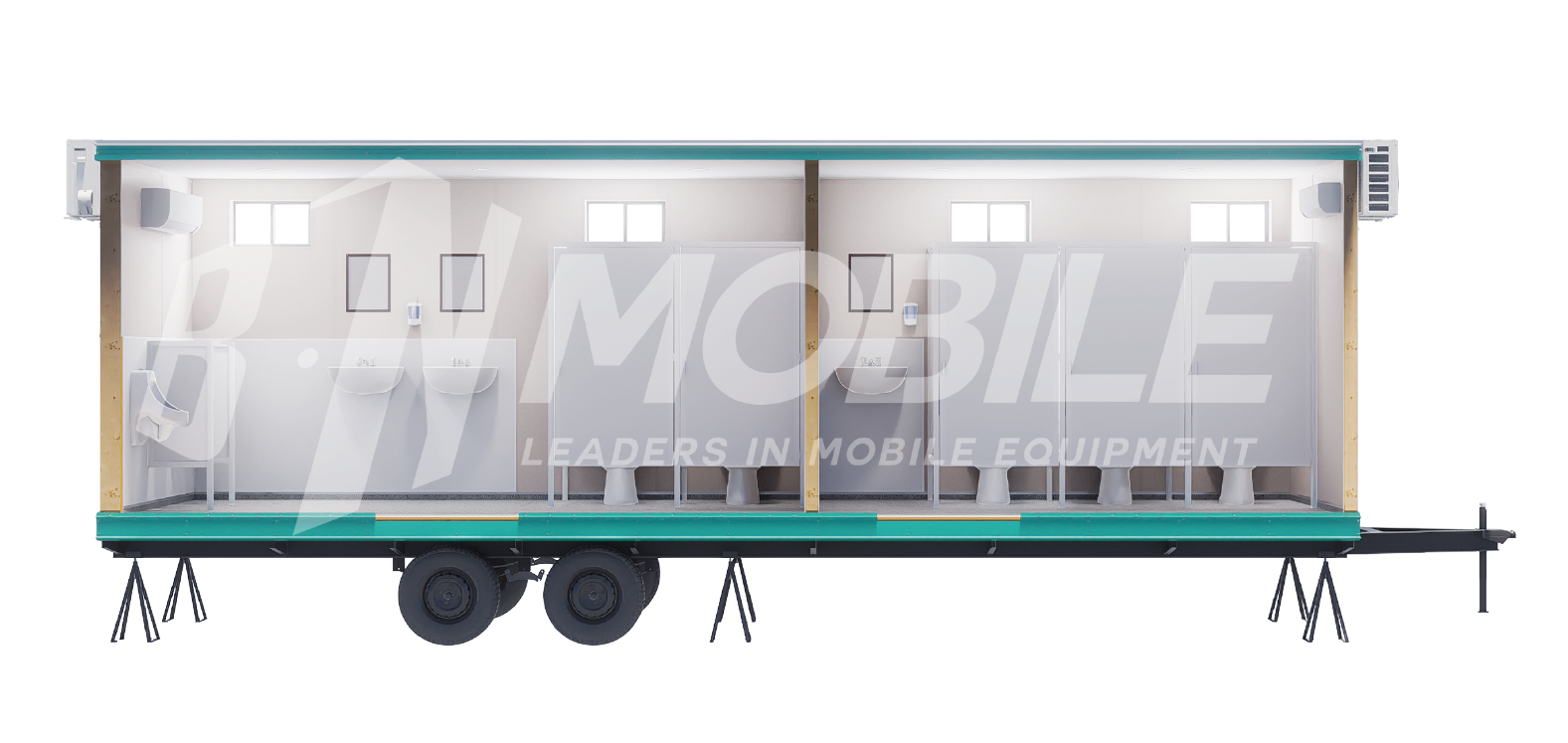 bn mobile, modular building, restroom, 8x32